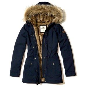 FAUX FUR-LINED COZY PARKA
